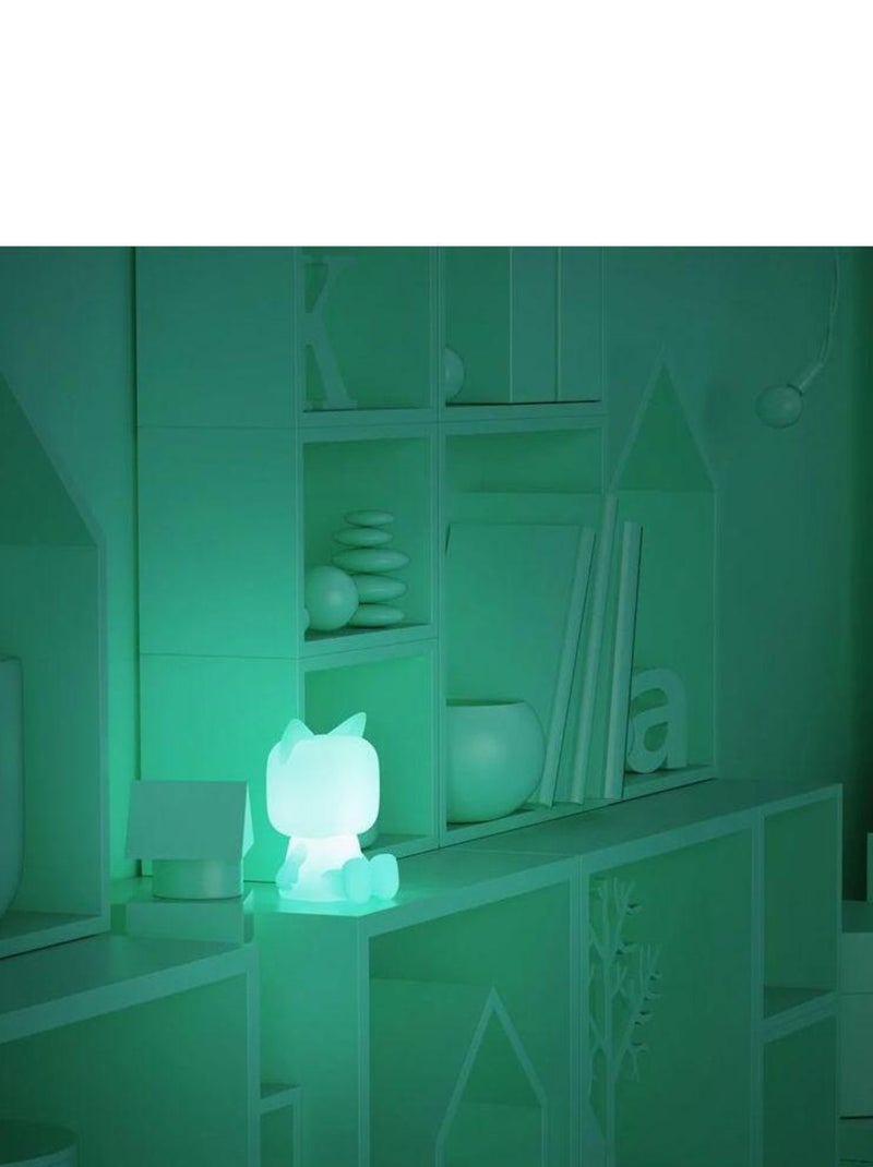 Veilleuse Animal Light - LED Multicolore Rechargeable USB-C - 3 Niveaux de Luminosité - MOB Blanc - Kiabi
