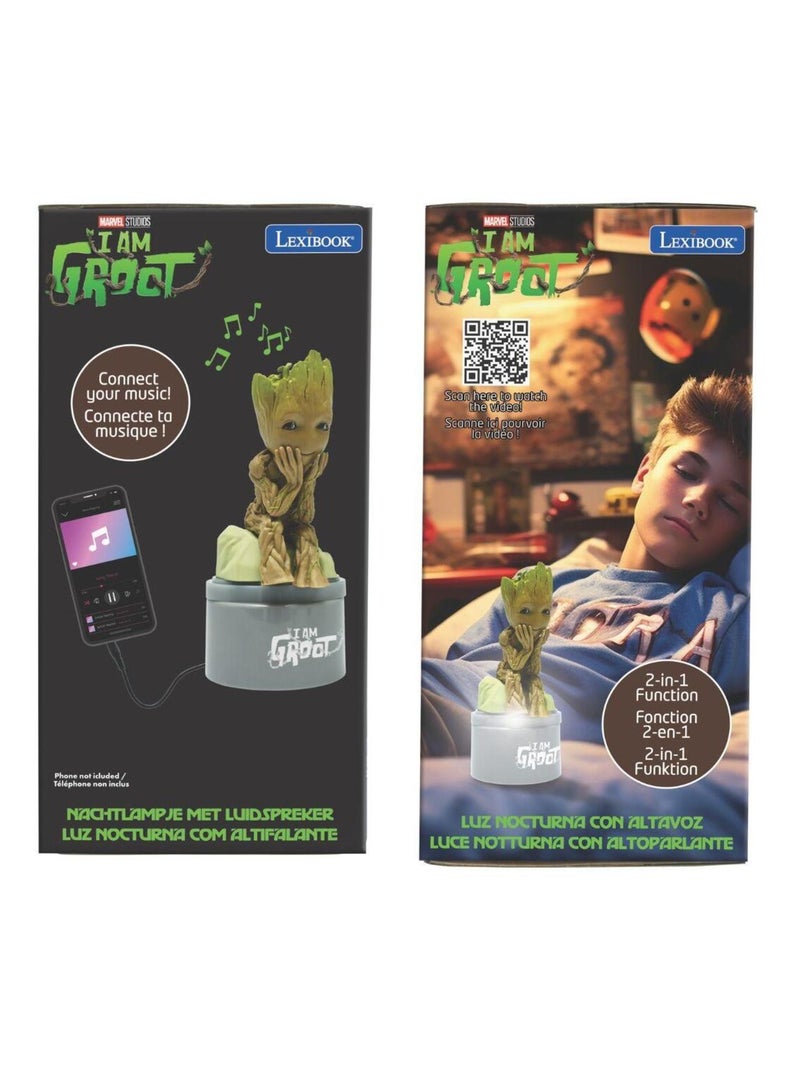 Veilleuse avec haut-parleur Groot Marron - Kiabi