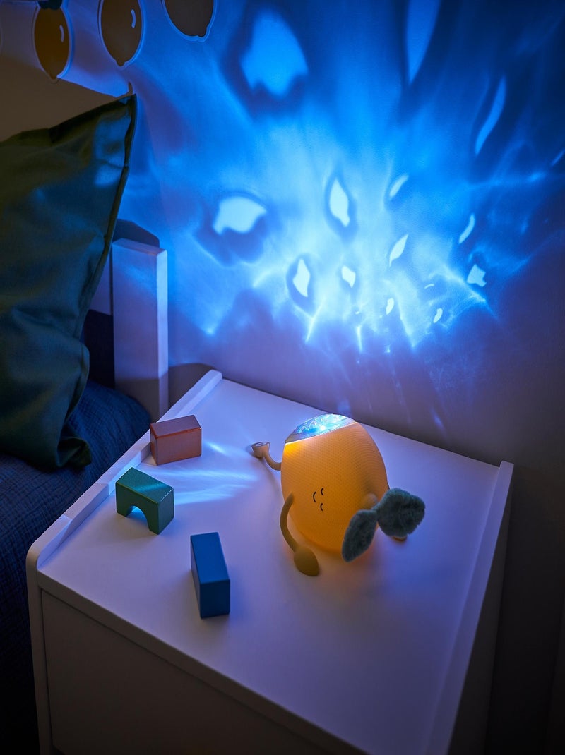 Veilleuse Bébé projection lumineuse et berceuses Basile 'Badabulle' Jaune - Kiabi