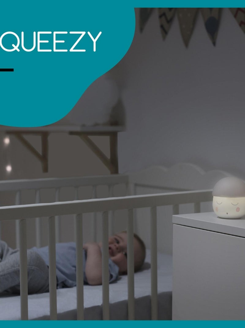 Veilleuse Bébé Squeezy - 200h d'Autonomie - Recharge USB ou secteur 'Babymoov' Gris - Kiabi