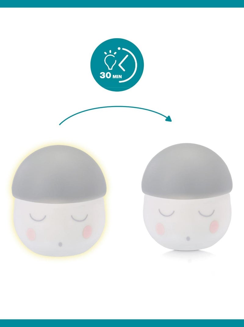 Veilleuse Bébé Squeezy - 200h d'Autonomie - Recharge USB ou secteur 'Babymoov' Gris - Kiabi