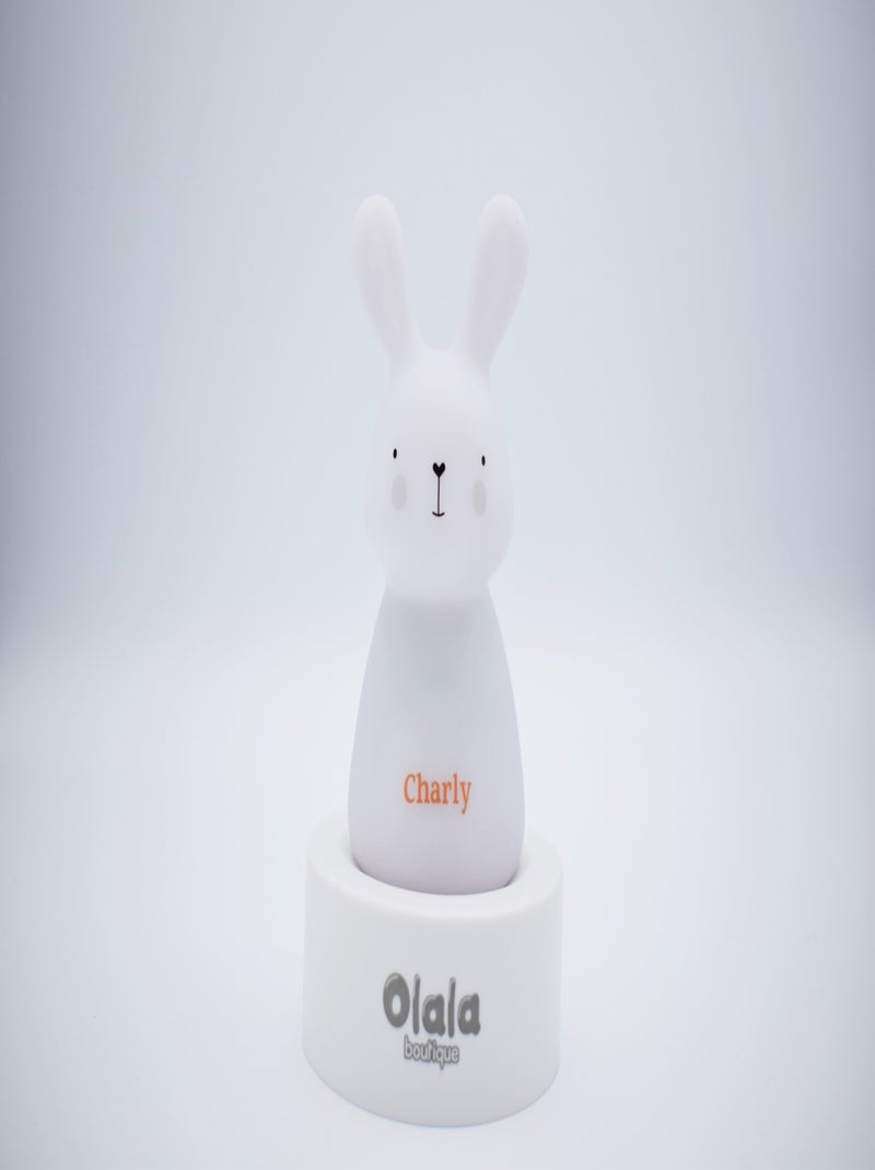 Veilleuse Charly le lapin Blanc - Kiabi