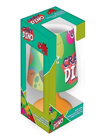 Veilleuse Crazy Dino - Dinosaure - Orange - 18 cm