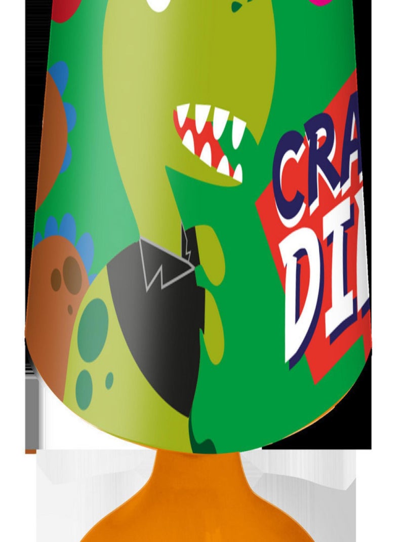 Veilleuse Crazy Dino - Dinosaure - Orange - 18 cm Vert - Kiabi