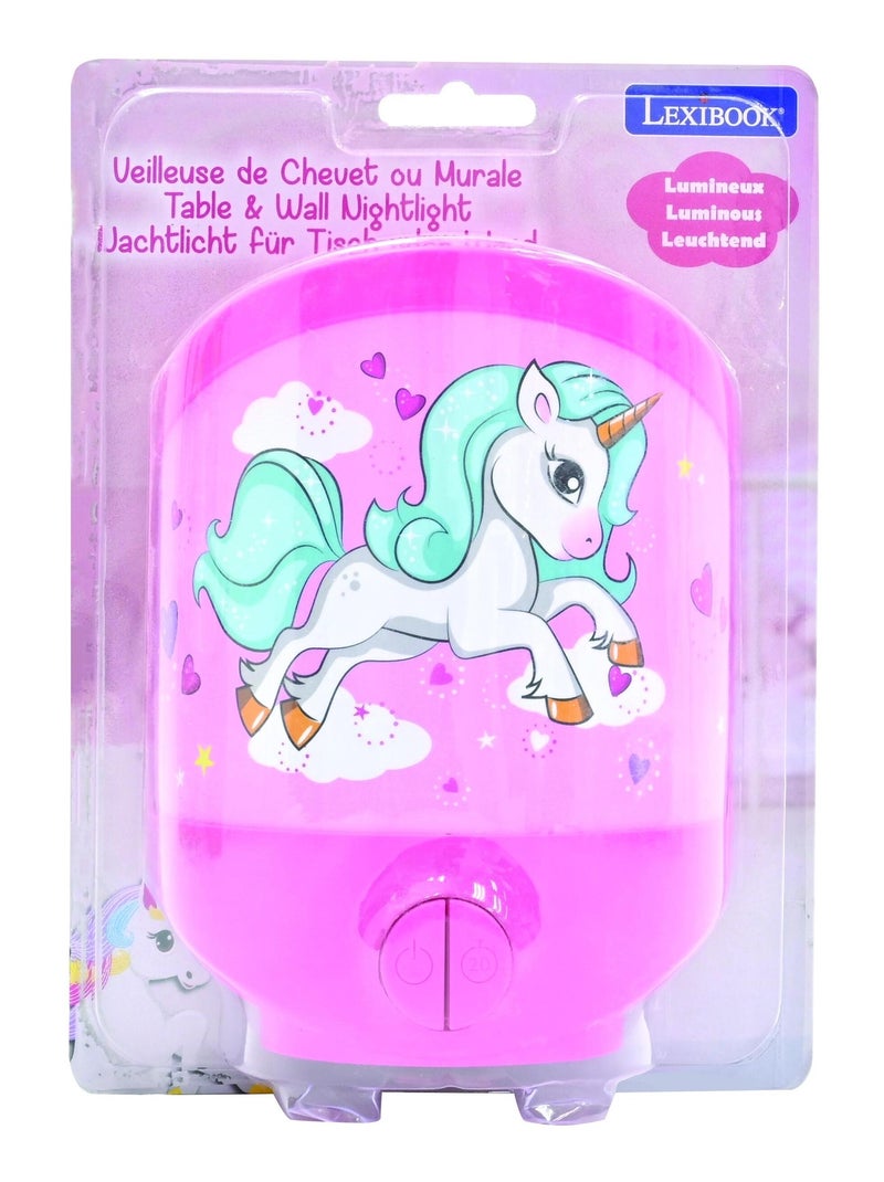 Veilleuse de chevet ou murale Licorne Rose - Kiabi