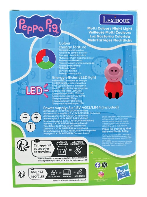 Veilleuse de poche Peppa Pig - Kiabi