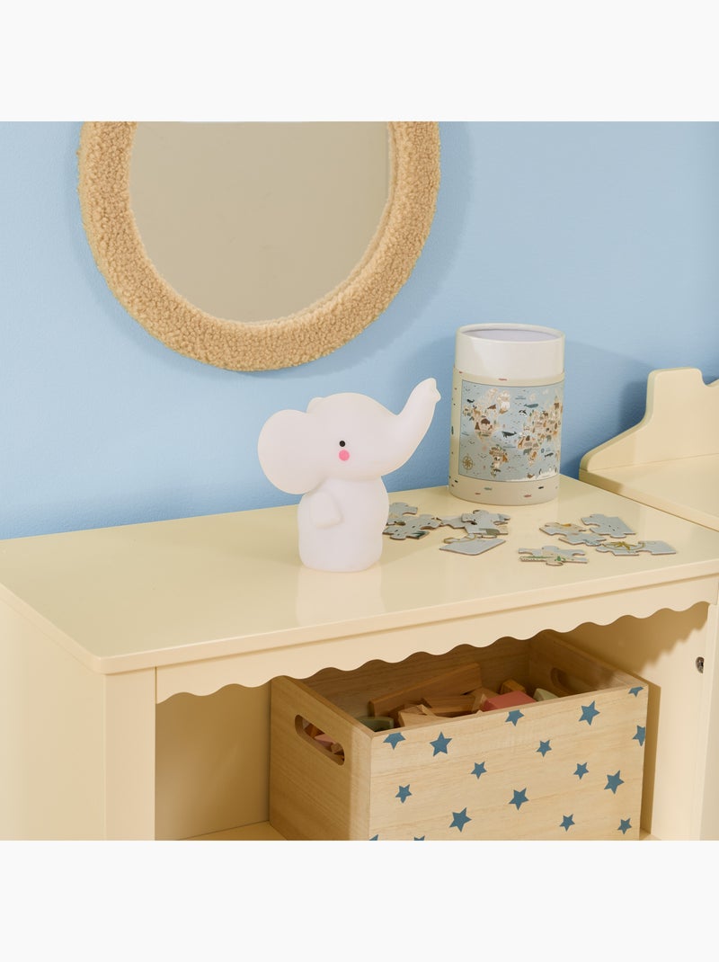 Veilleuse décorative enfant rechargeable en forme d’éléphant Blanc - Kiabi