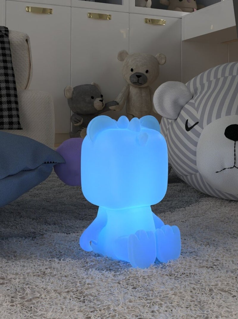 Veilleuse Dino Light - LED Rechargeable USB-C - 3 Niveaux de Luminosité & Minuteurs - MOB Orange - Kiabi