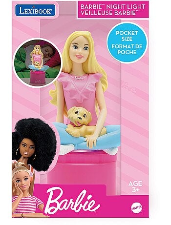 Veilleuse en 3D avec variation de couleurs design Barbie