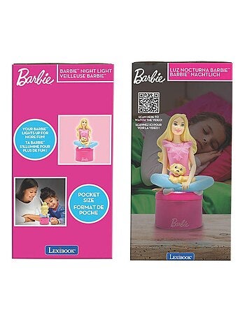 Veilleuse en 3D avec variation de couleurs design Barbie