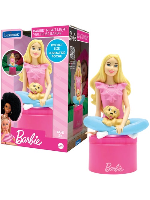 Veilleuse en 3D avec variation de couleurs design Barbie - Kiabi