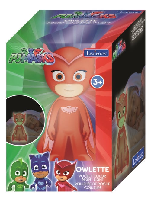 Veilleuse En 3d Avec Variation De Couleurs Design Bibou Pyjamasks Approx. 13cm - Kiabi