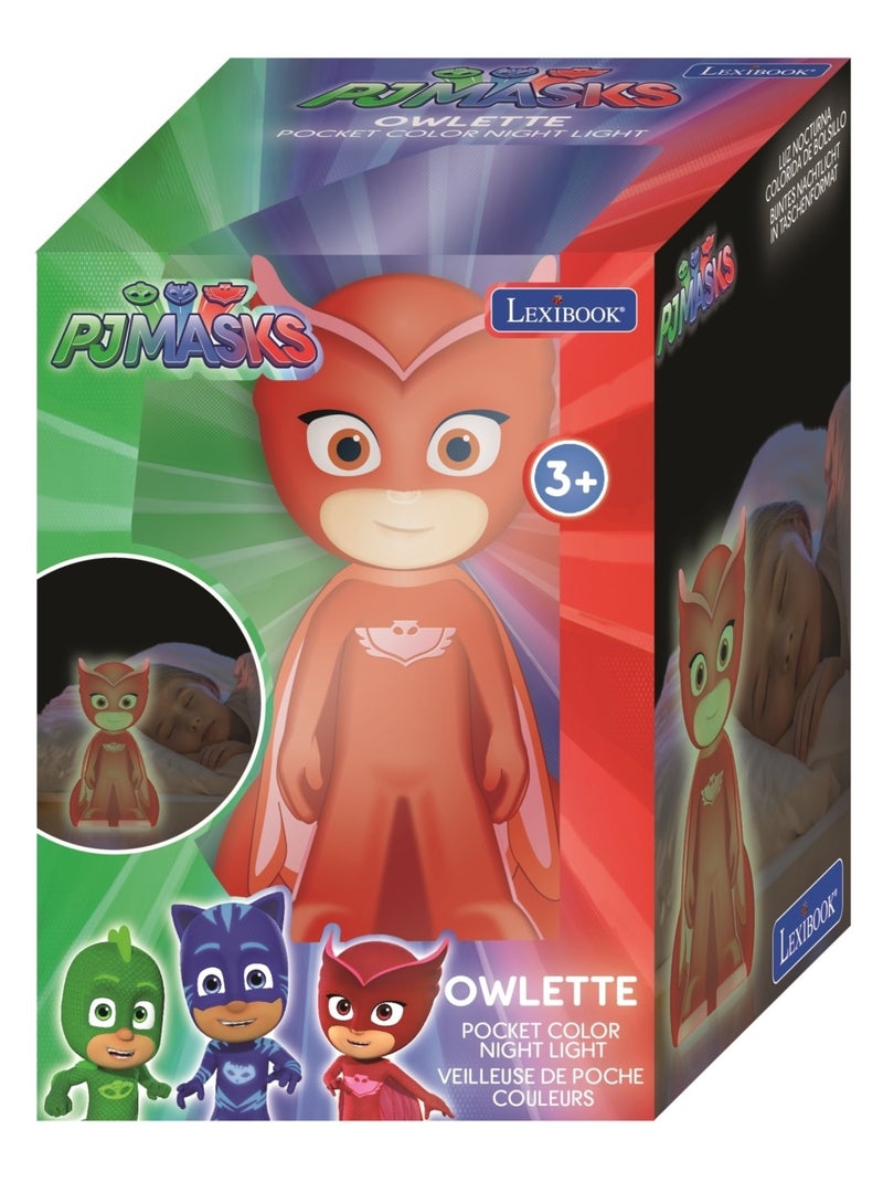 Veilleuse En 3d Avec Variation De Couleurs Design Bibou Pyjamasks Approx. 13cm Multicolore - Kiabi
