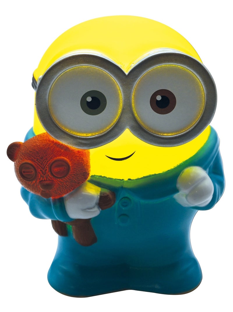 Veilleuse en 3D avec variation de couleurs design Minions Approx. 13cm Jaune - Kiabi