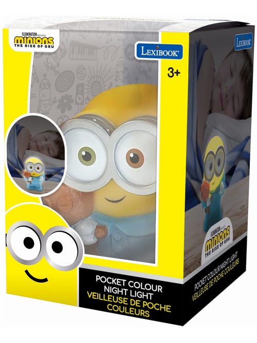 Veilleuse en 3D avec variation de couleurs design Minions Approx. 13cm - Kiabi