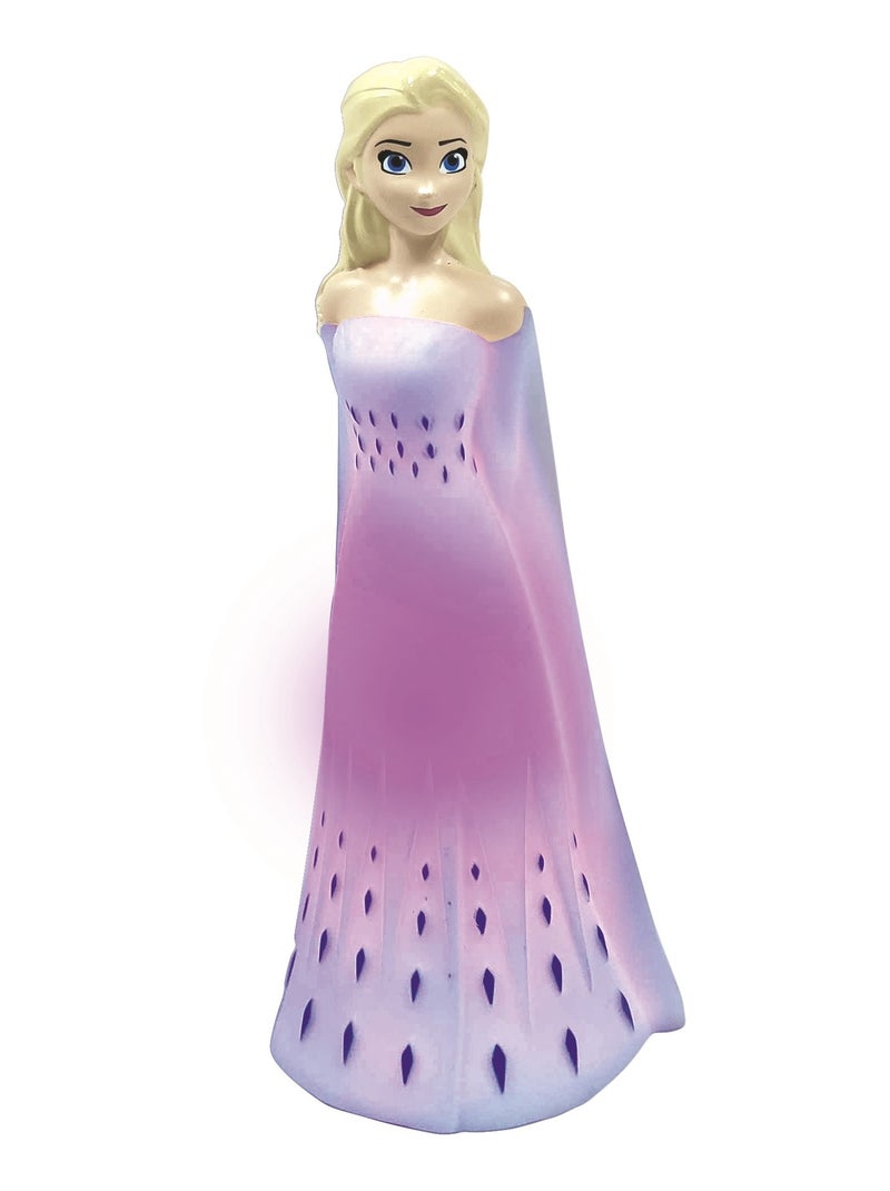 Veilleuse en 3D avec variation de couleurs Elsa Reine des Neiges Blanc - Kiabi