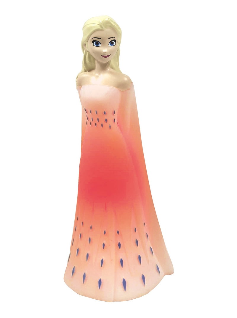 Veilleuse en 3D avec variation de couleurs Elsa Reine des Neiges Blanc - Kiabi
