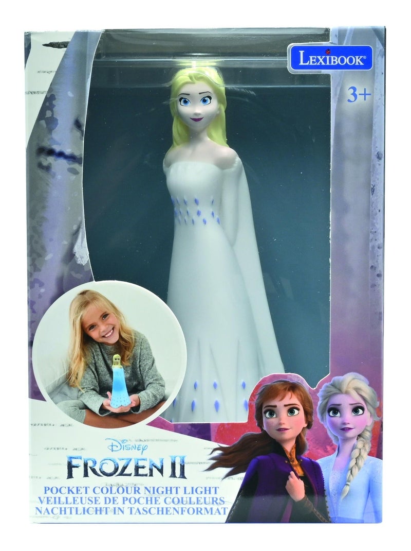 Veilleuse en 3D avec variation de couleurs Elsa Reine des Neiges Blanc - Kiabi
