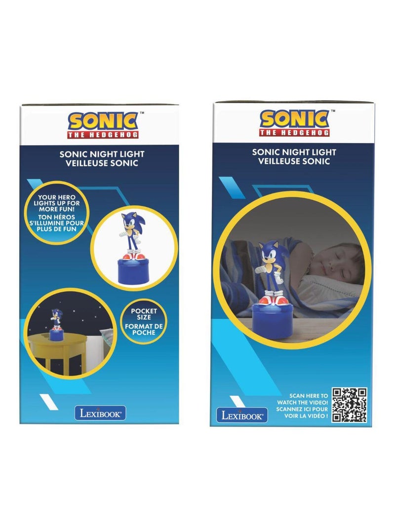 Veilleuse en 3D avec variation de couleurs Sonic Bleu - Kiabi