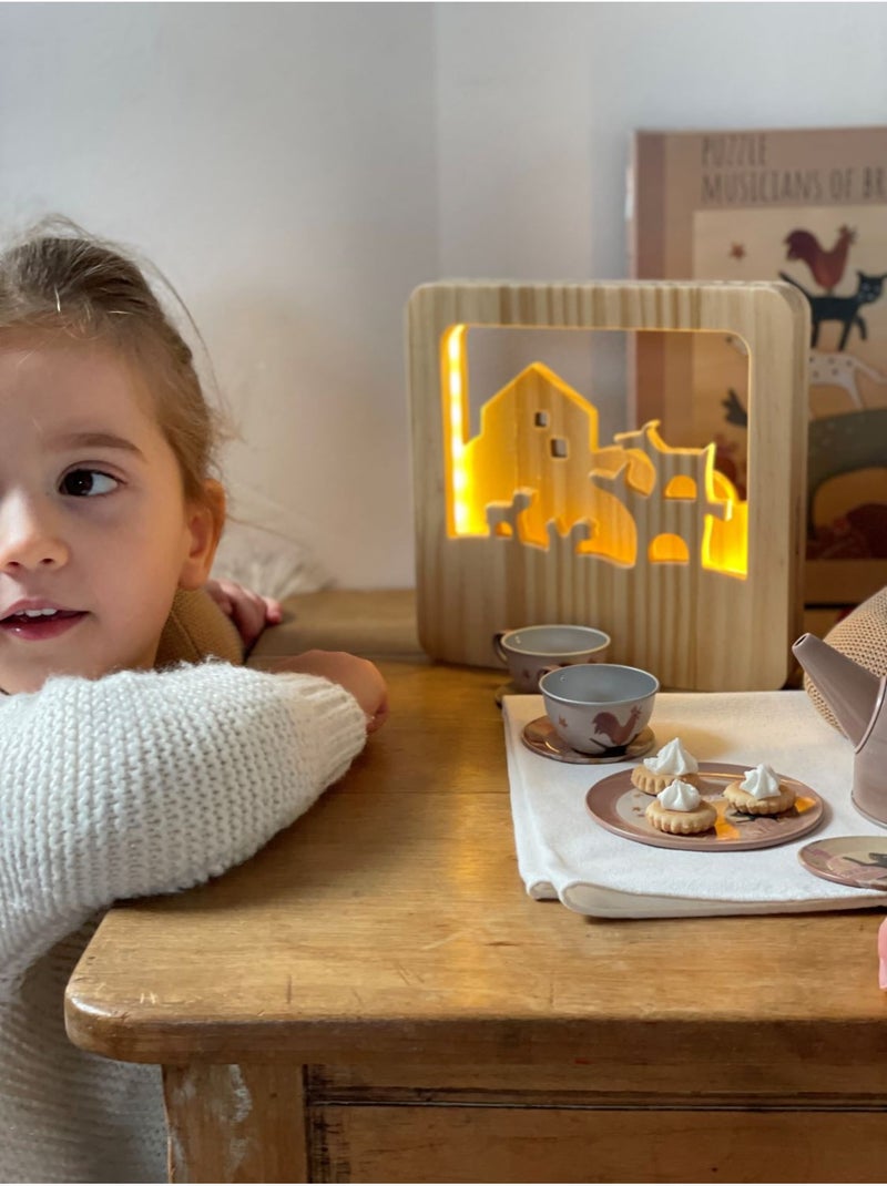 Veilleuse en bois musiciens de brême Beige - Kiabi