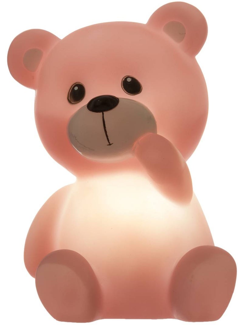 Veilleuse enfant en forme d'ourson lei Rose - Kiabi