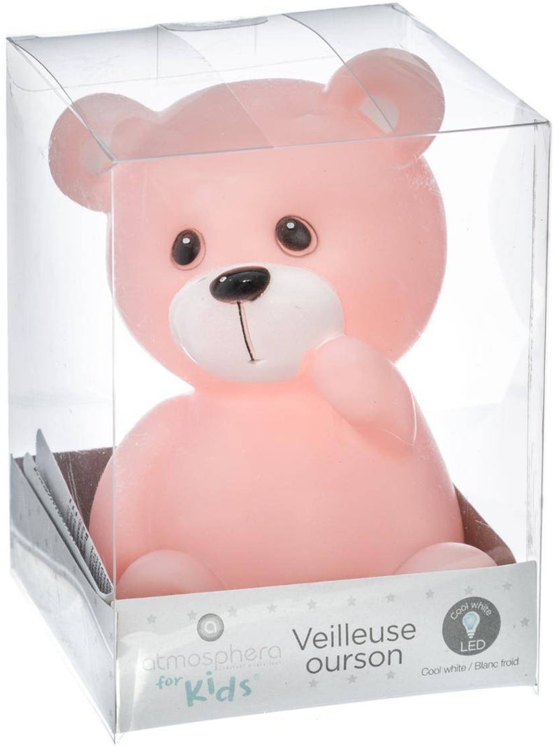 Veilleuse enfant en forme d'ourson lei Rose - Kiabi