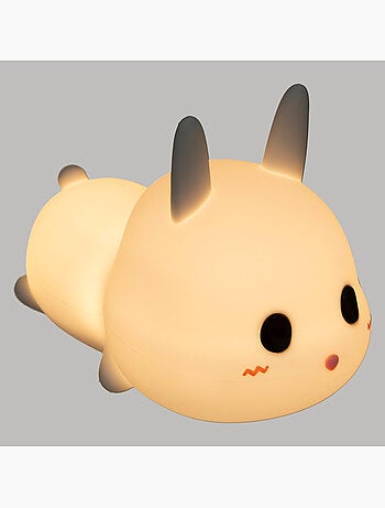 Veilleuse enfant en silicone forme lapin colee
