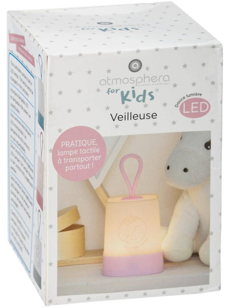 Veilleuse enfant nomade rechargeable usb leia Rose - Kiabi