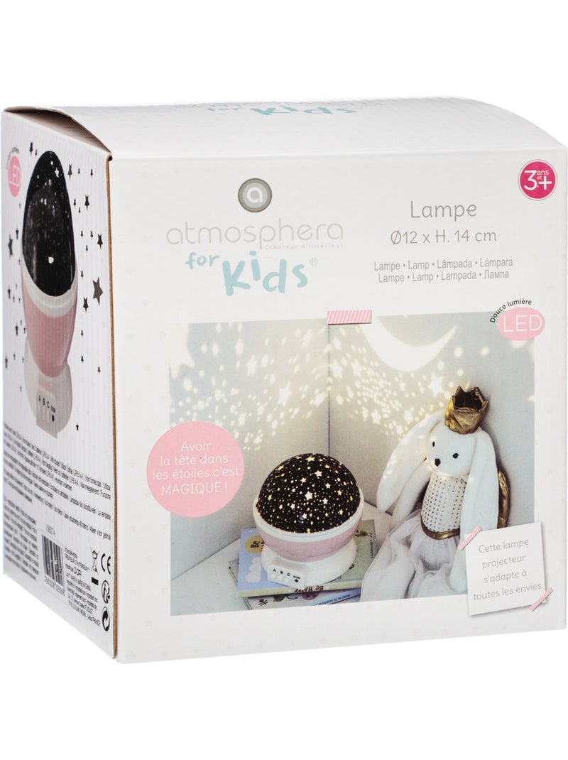 Veilleuse enfant PROJECTEUR Rose - Kiabi