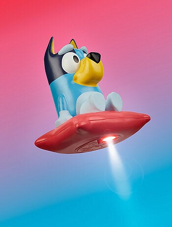Veilleuse et lampe torche Bluey - Bluey assise sur un coussin - 12 cm