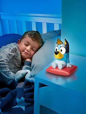 Veilleuse et lampe torche Bluey - Bluey assise sur un coussin - 12 cm