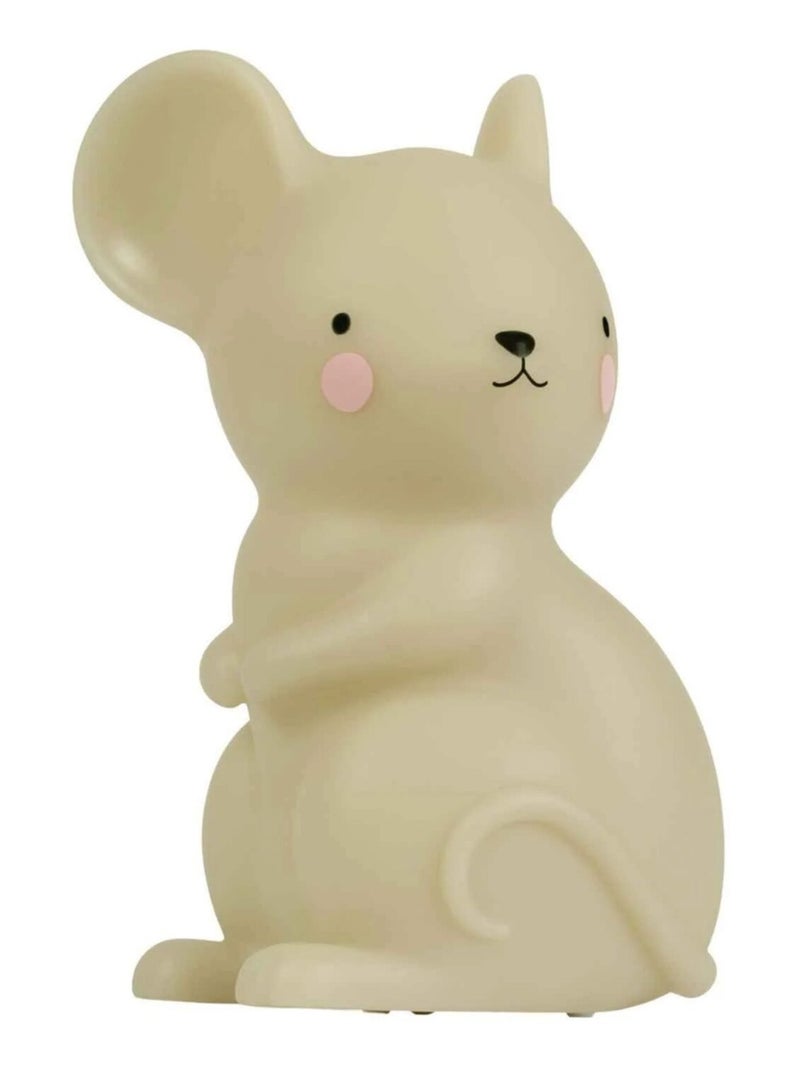 Veilleuse LED avec minuterie automatique, Souris A Little Lovely Company Beige - Kiabi