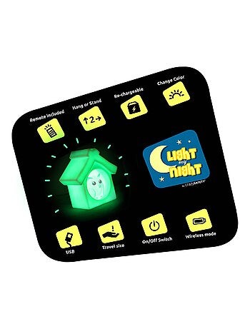Veilleuse LED Enfant avec Télécommande|Hibou|Crazy Safety|EN IEC55015