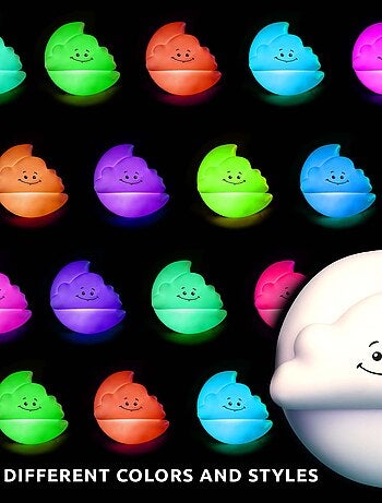 Veilleuse LED Enfant avec Télécommande|Lune et nuage|Crazy Safety|EN IEC55015