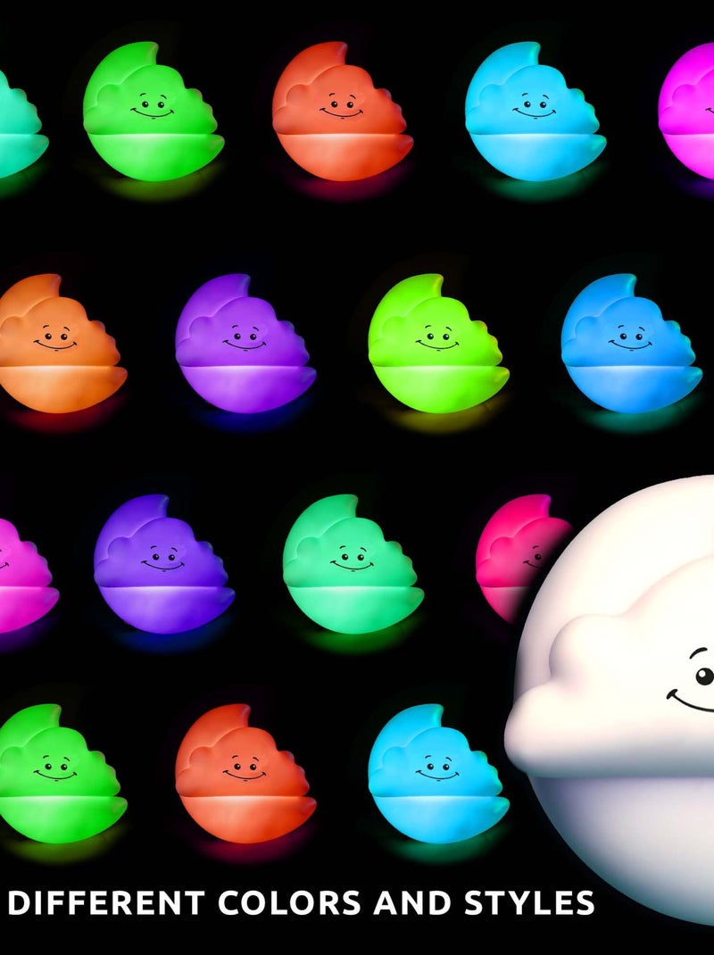 Veilleuse LED Enfant avec Télécommande|Lune et nuage|Crazy Safety|EN IEC55015 Multicolore - Kiabi