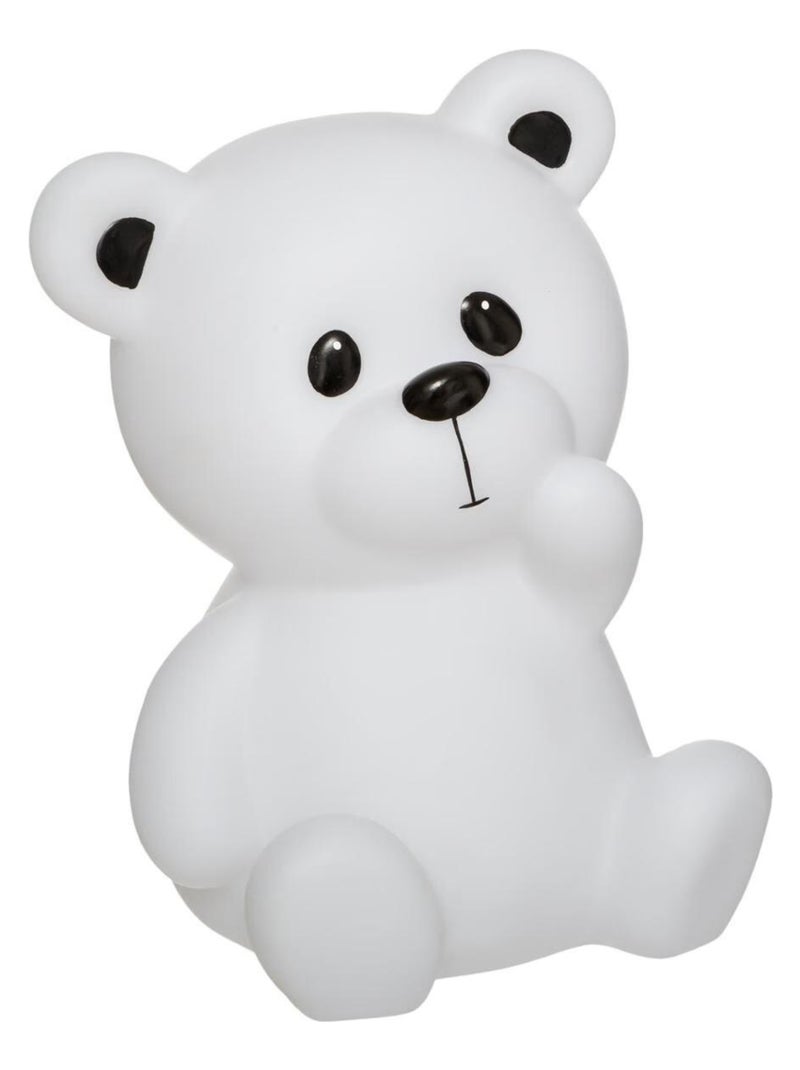 Veilleuse led nomade petit Ourson Blanc - Kiabi