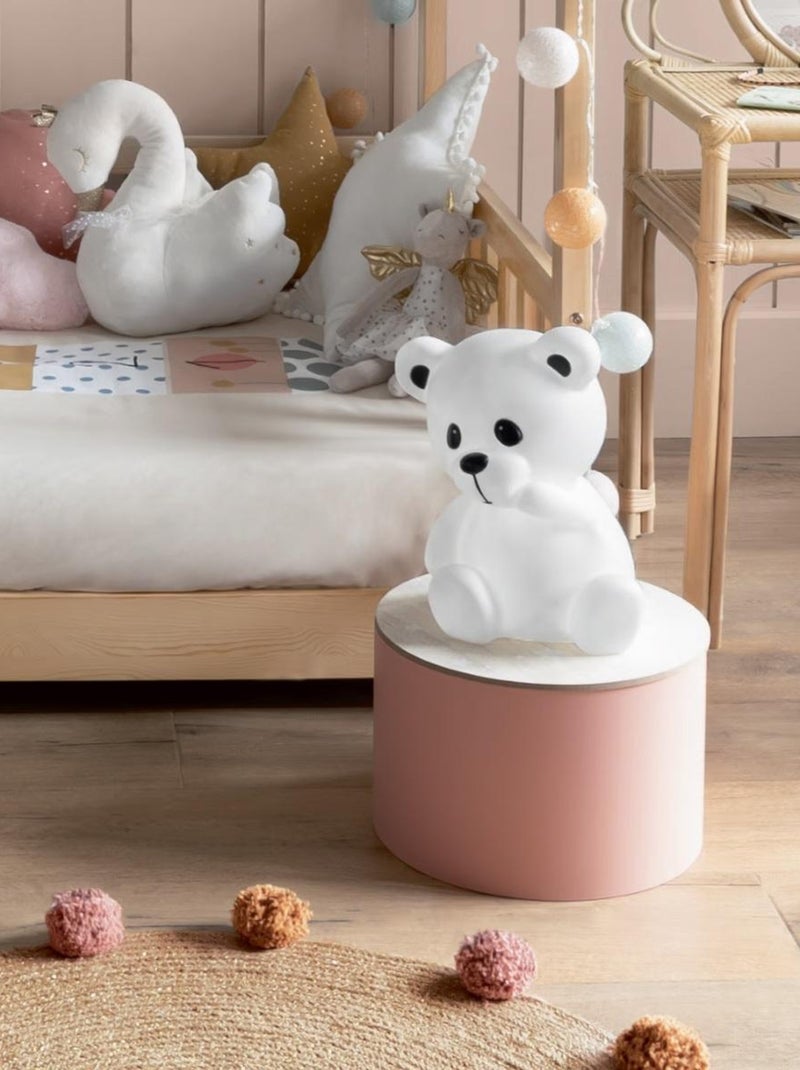 Veilleuse led nomade petit Ourson Blanc - Kiabi