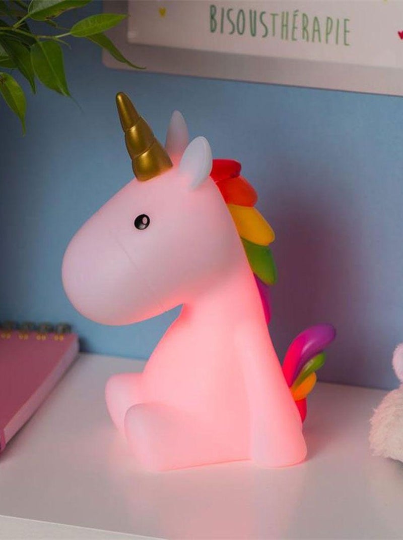 Veilleuse licorne à variations de couleurs Blanc - Kiabi