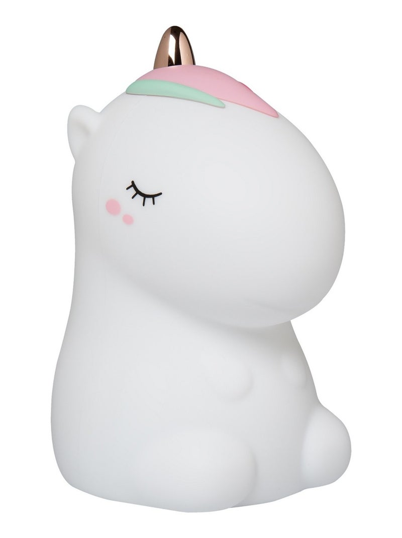 Veilleuse Licorne avec télécommande Blanc - Kiabi