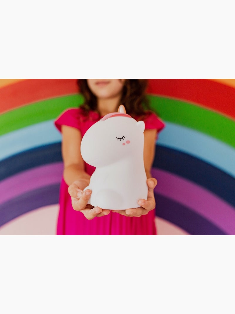 Veilleuse Licorne avec télécommande Blanc - Kiabi