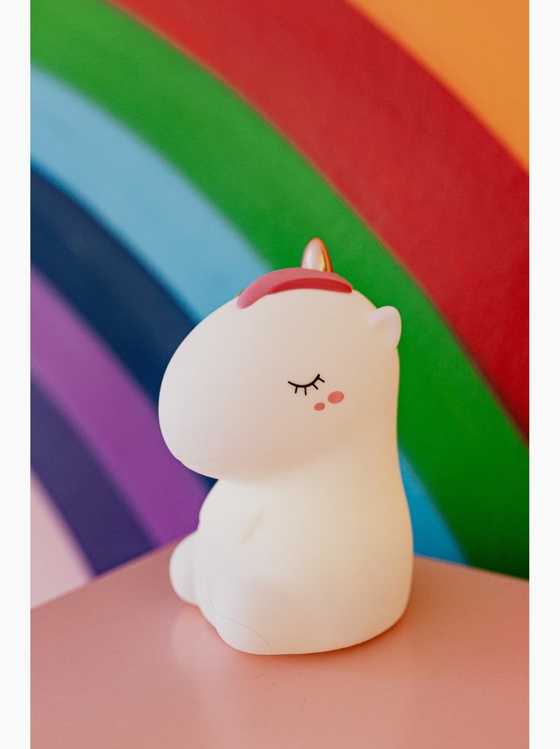 Veilleuse Licorne avec télécommande Blanc - Kiabi