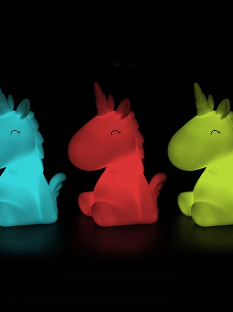 Veilleuse licorne crinière Blanc - Kiabi