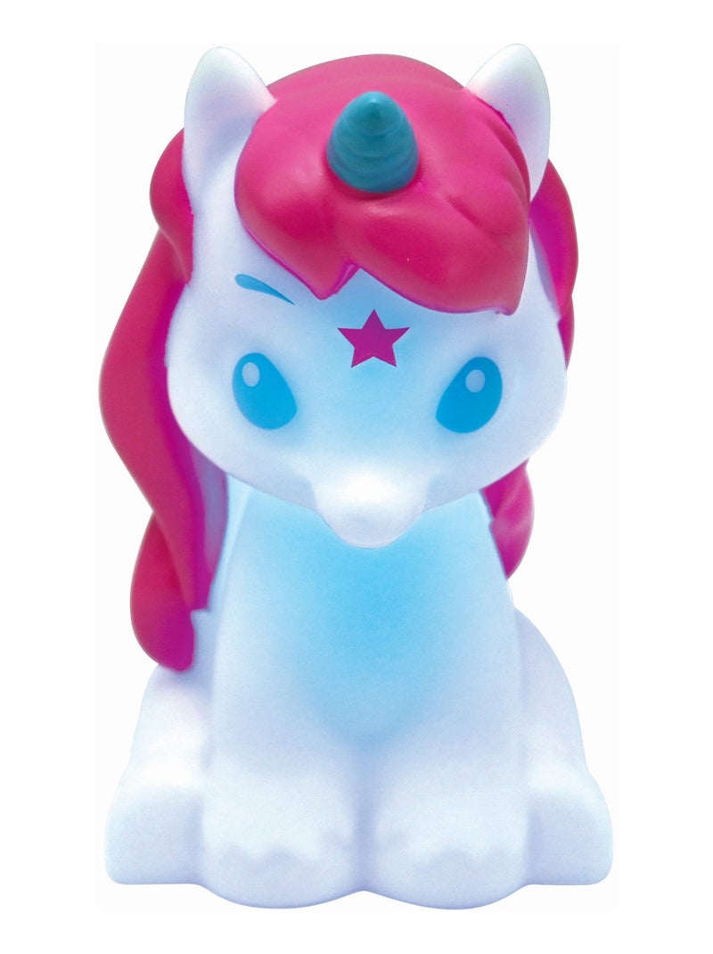 Veilleuse Licorne en 3D avec variation de couleurs Blanc - Kiabi