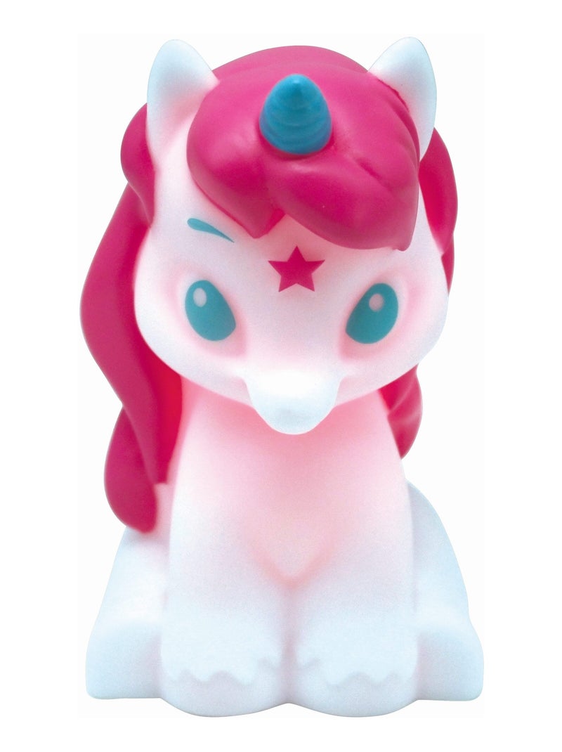 Veilleuse Licorne en 3D avec variation de couleurs Blanc - Kiabi