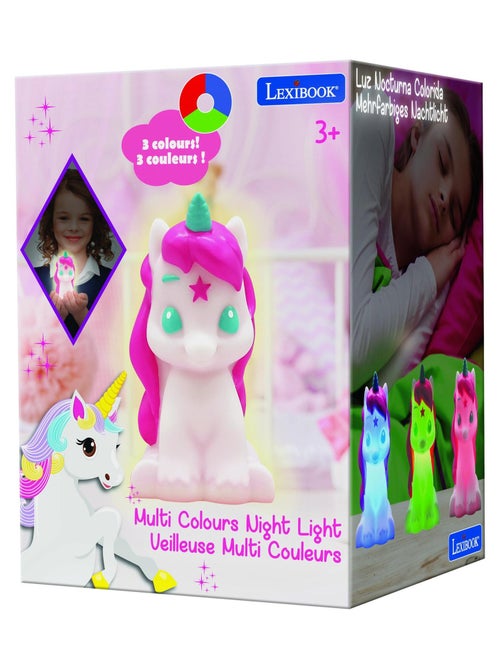 Veilleuse Licorne en 3D avec variation de couleurs - Kiabi