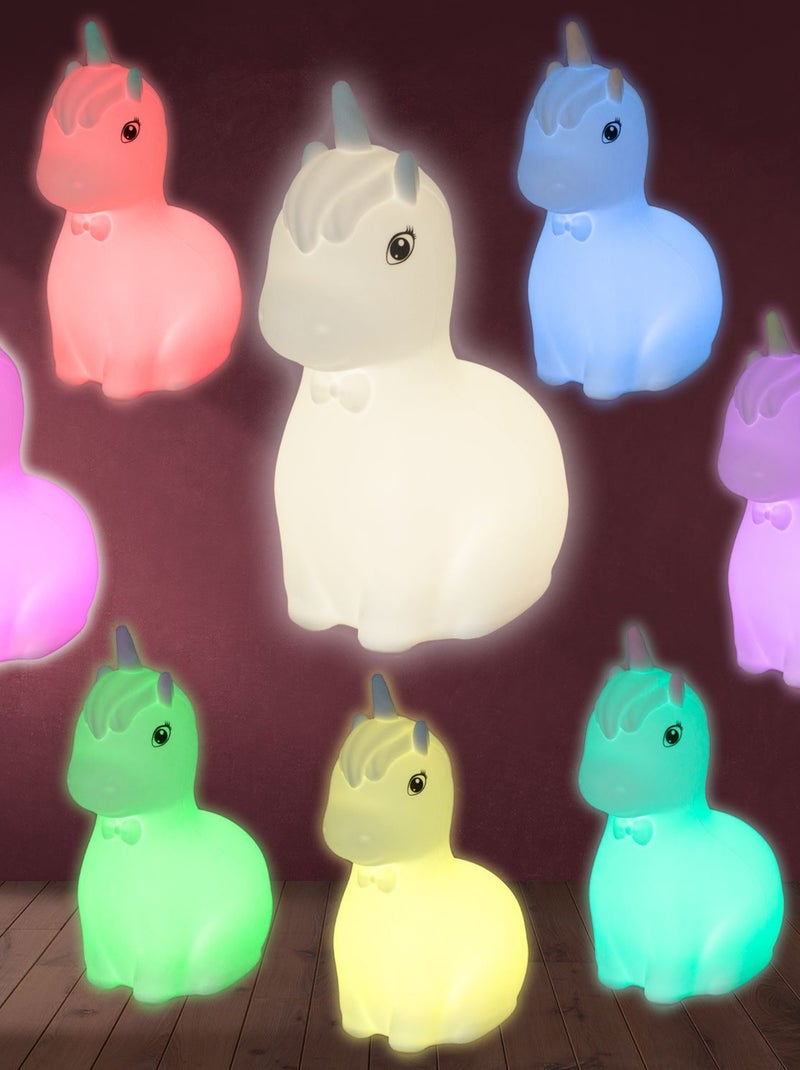 Veilleuse Licorne nœud papillon Blanc - Kiabi