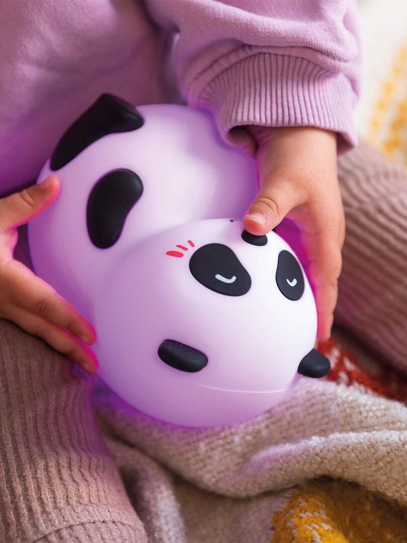 Veilleuse lumineuse en silicone, panda multicolore Little L