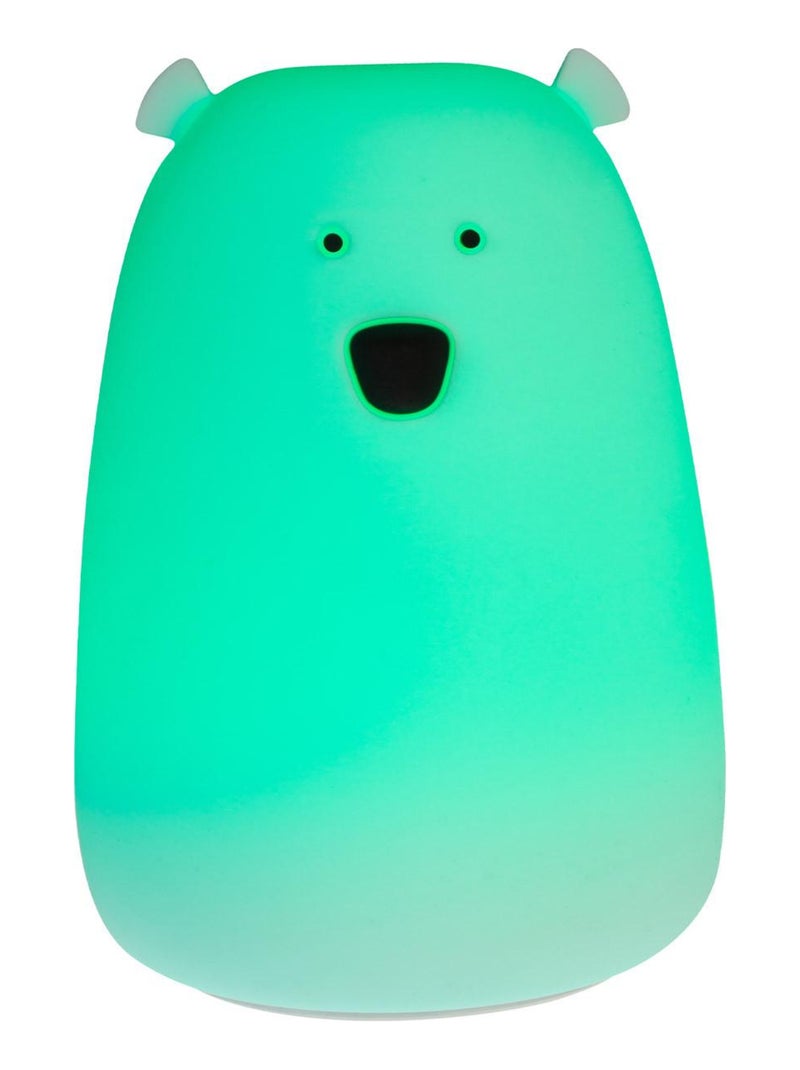 Veilleuse lumineuse tactile en silicone, Ourson Little L Bleu - Kiabi