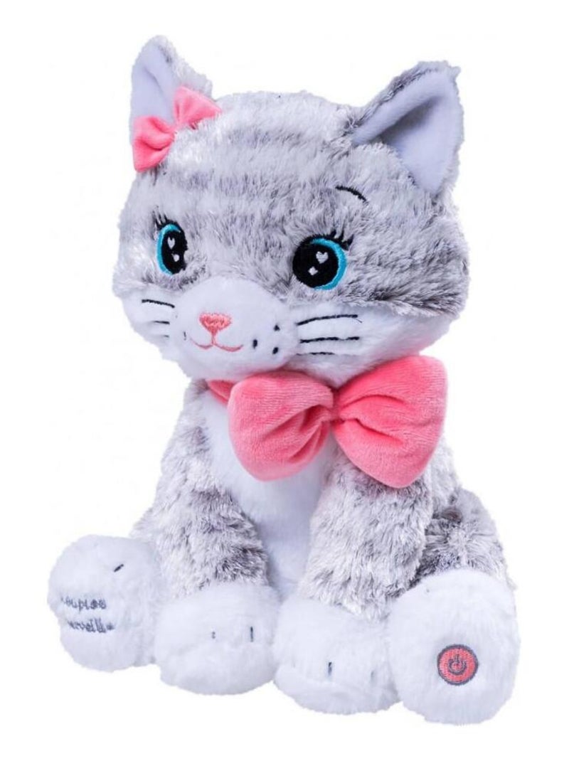 Veilleuse Moustache - Mon chaton lumineux et musical Gris - Kiabi