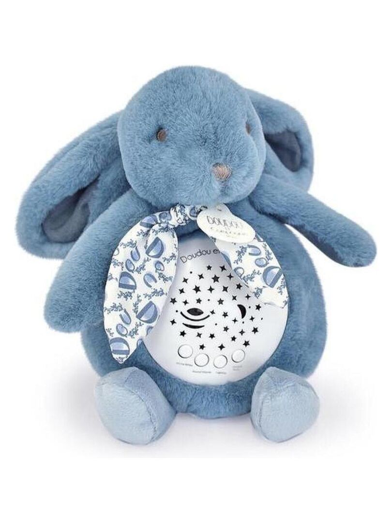 Veilleuse musicale lapin doudou DOUDOU COMPAGNIE Bleu - Kiabi